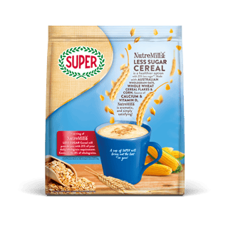 super cereal nutremill less sugar back