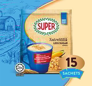 super cereal nutremill less sugar teaser